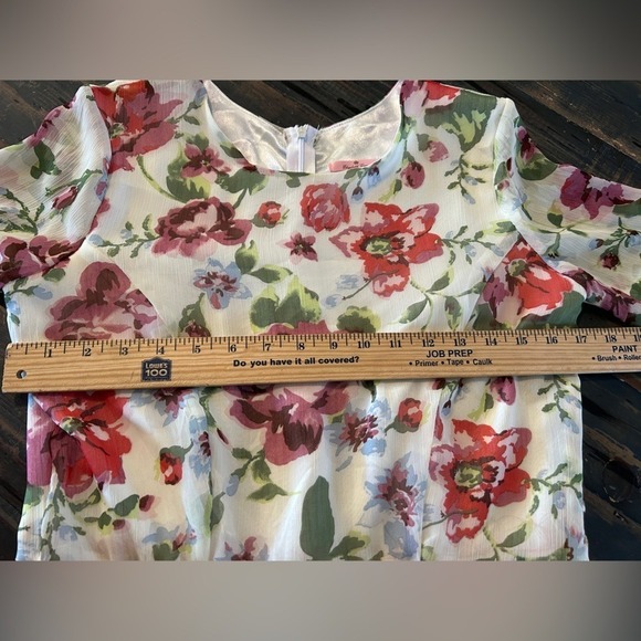 Vintage Housewife Handmade 1950's Inspired Floral Dress Modest Summer Spring - Picture 3 of 8